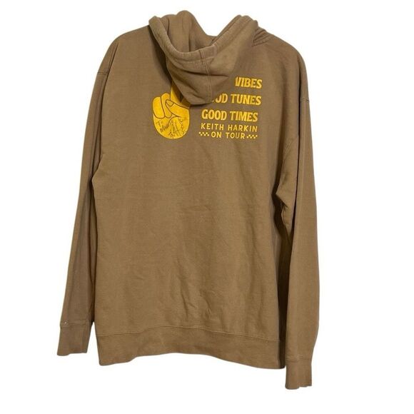Independent Trading Company Autographed Keith Harkin On Tour Full Zip Hoodie Tan - Picture 9 of 9
